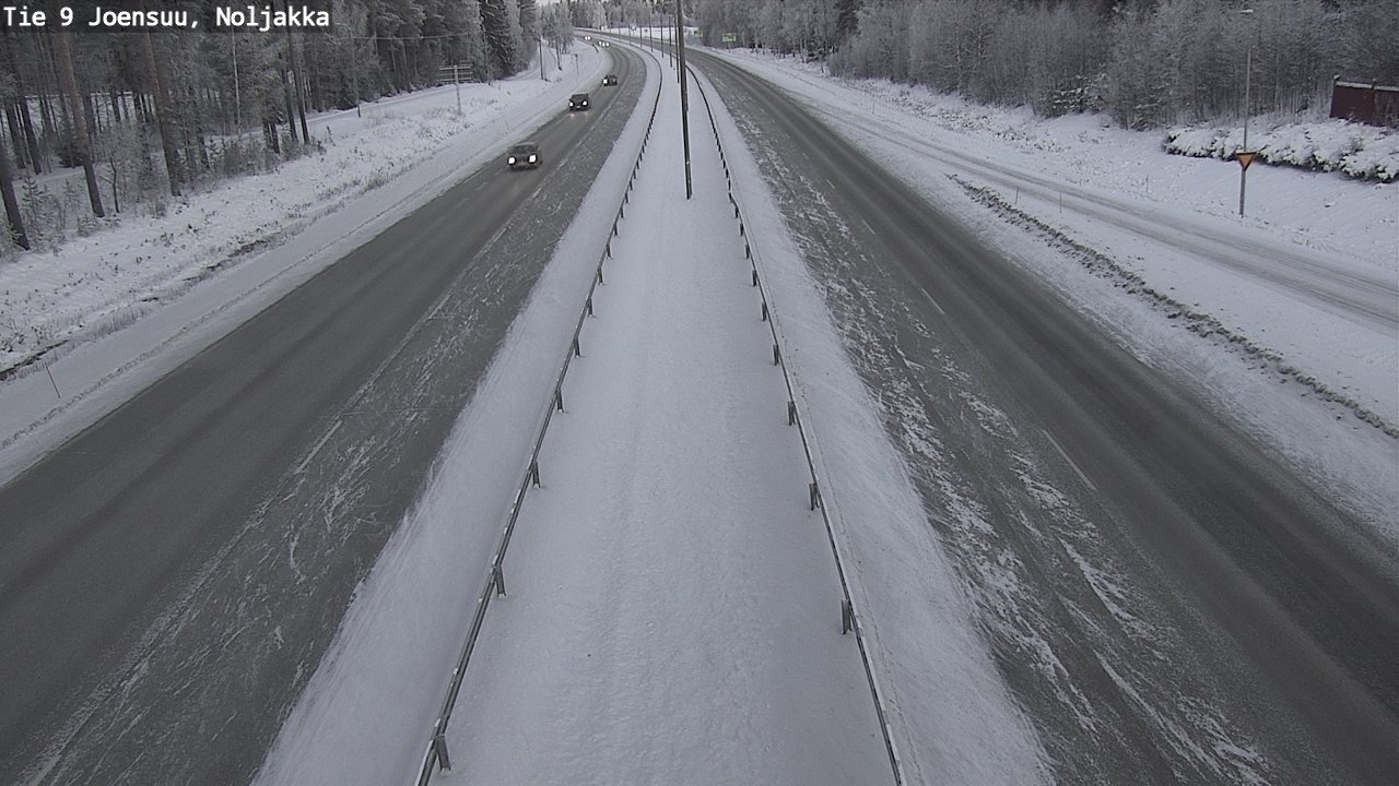 Weather Camera Image Väg 9 Joensuu, Noljakka, Joensuu, Pohjois-Karjala