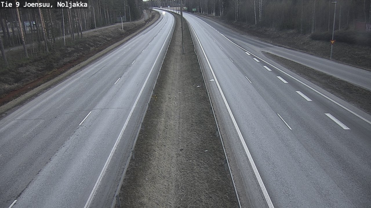Weather Camera Image Väg 9 Joensuu, Noljakka, Joensuu, Pohjois-Karjala
