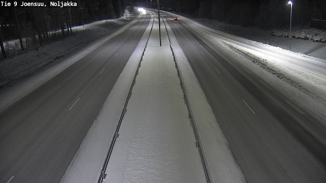 Weather Camera Image Väg 9 Joensuu, Noljakka, Joensuu, Pohjois-Karjala