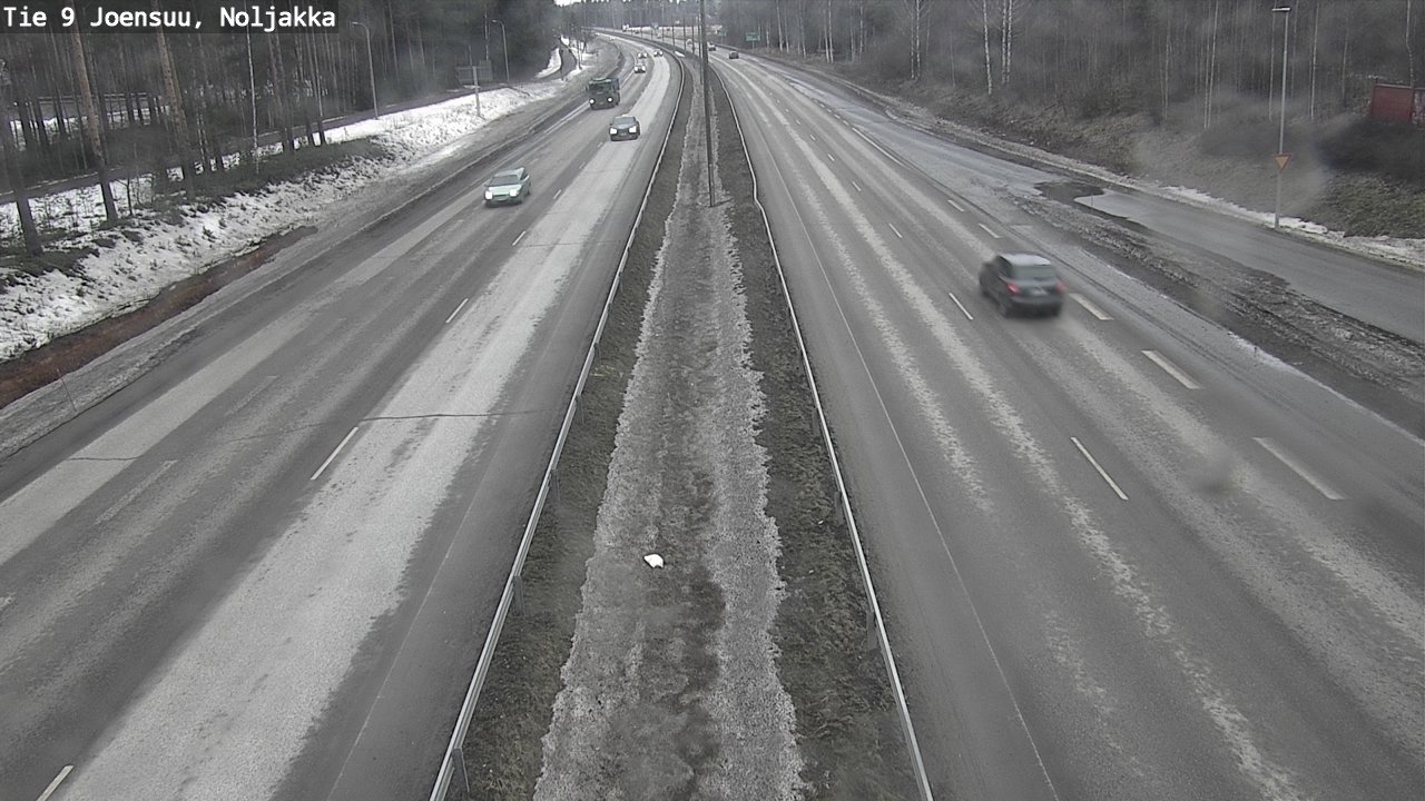 Weather Camera Image Road 9 Joensuu, Noljakka, Joensuu, Pohjois-Karjala