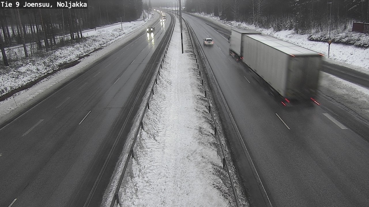 Weather Camera Image Väg 9 Joensuu, Noljakka, Joensuu, Pohjois-Karjala