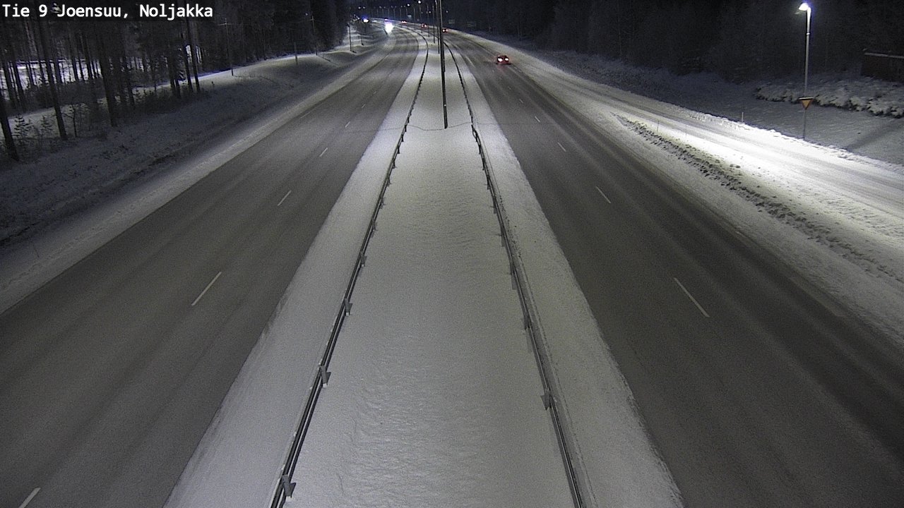 Weather Camera Image Väg 9 Joensuu, Noljakka, Joensuu, Pohjois-Karjala