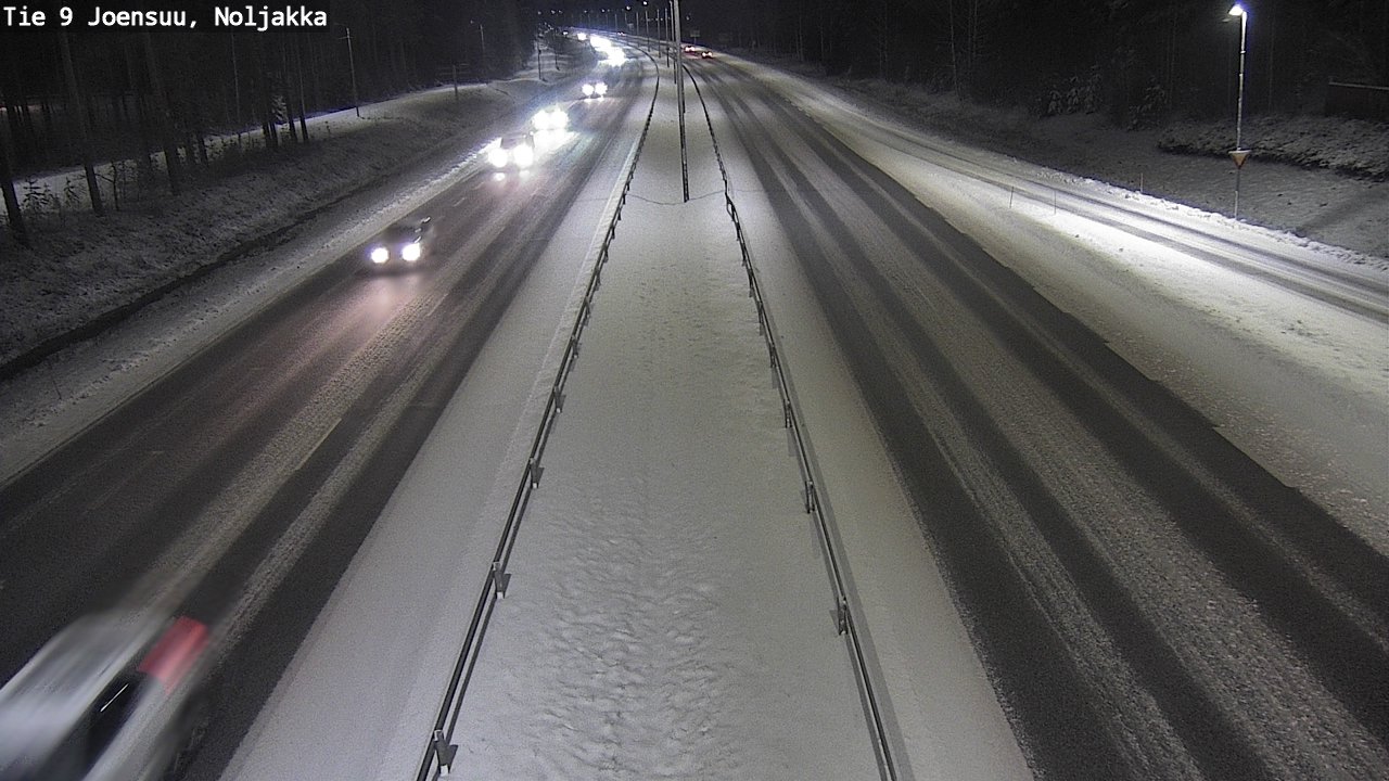 Weather Camera Image Väg 9 Joensuu, Noljakka, Joensuu, Pohjois-Karjala