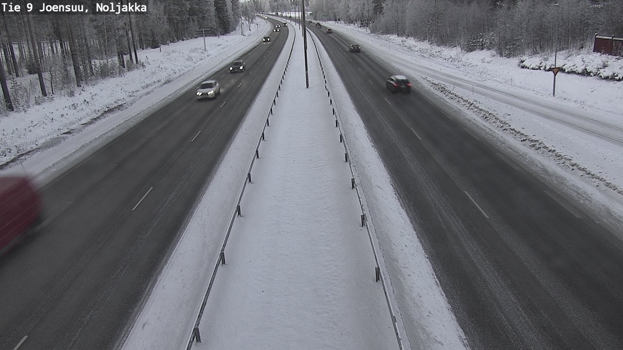 Weather Camera Image Road 9 Joensuu, Noljakka, Joensuu, Pohjois-Karjala