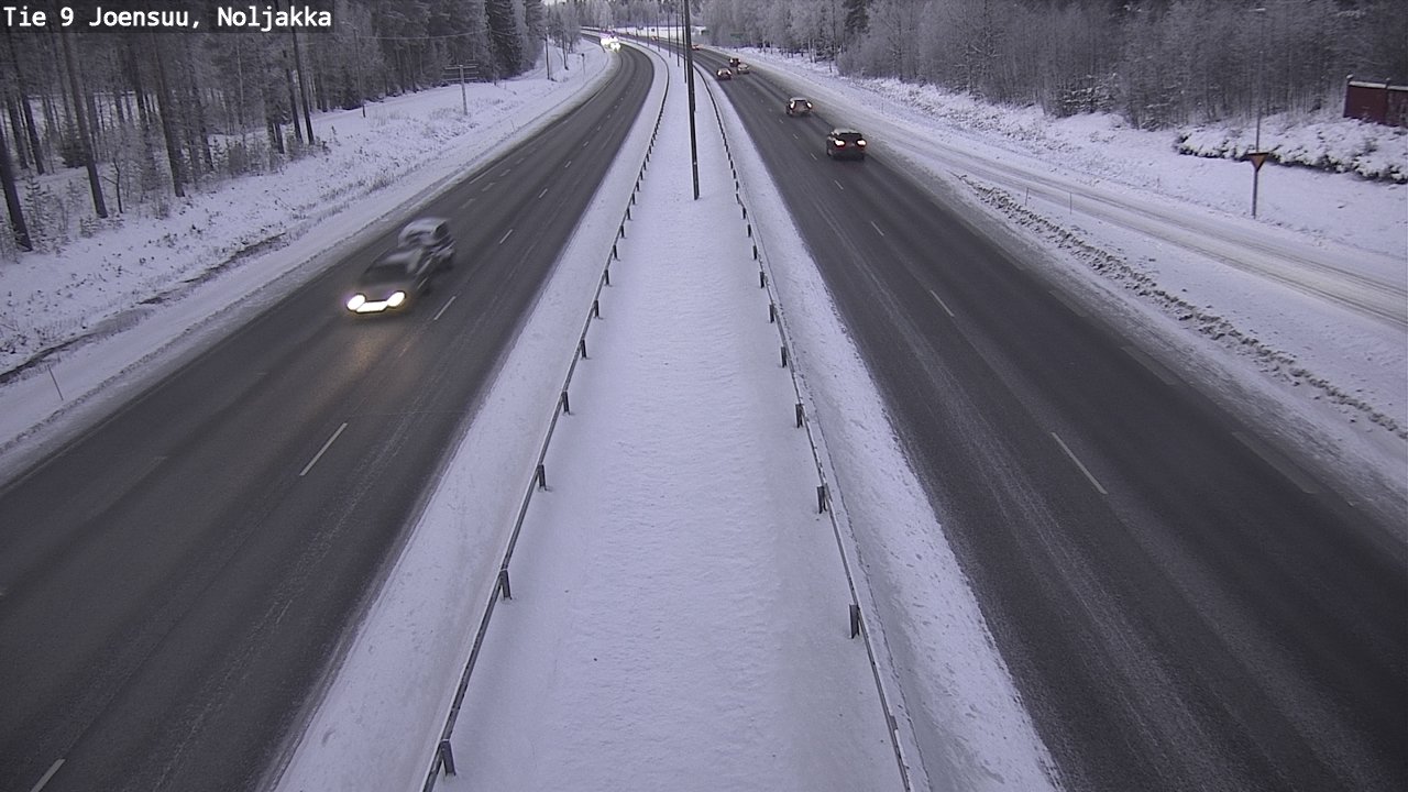 Weather Camera Image Road 9 Joensuu, Noljakka, Joensuu, Pohjois-Karjala