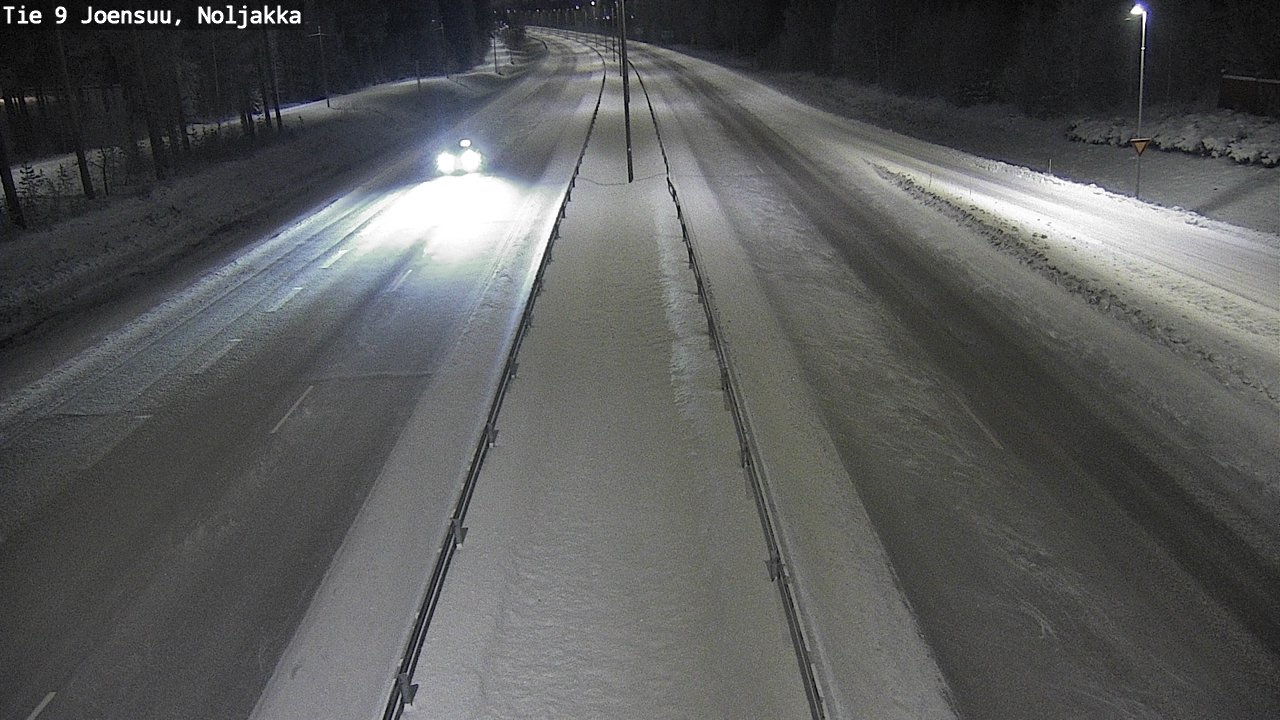 Weather Camera Image Väg 9 Joensuu, Noljakka, Joensuu, Pohjois-Karjala