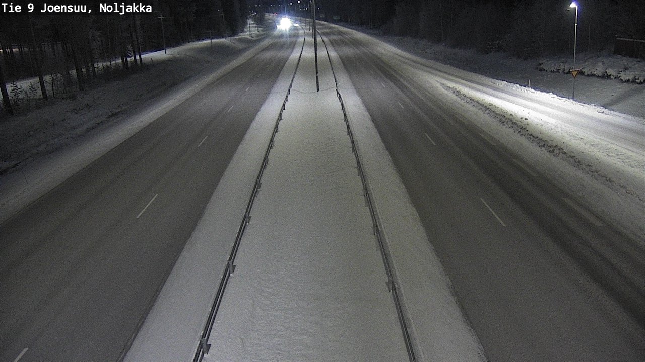 Weather Camera Image Väg 9 Joensuu, Noljakka, Joensuu, Pohjois-Karjala