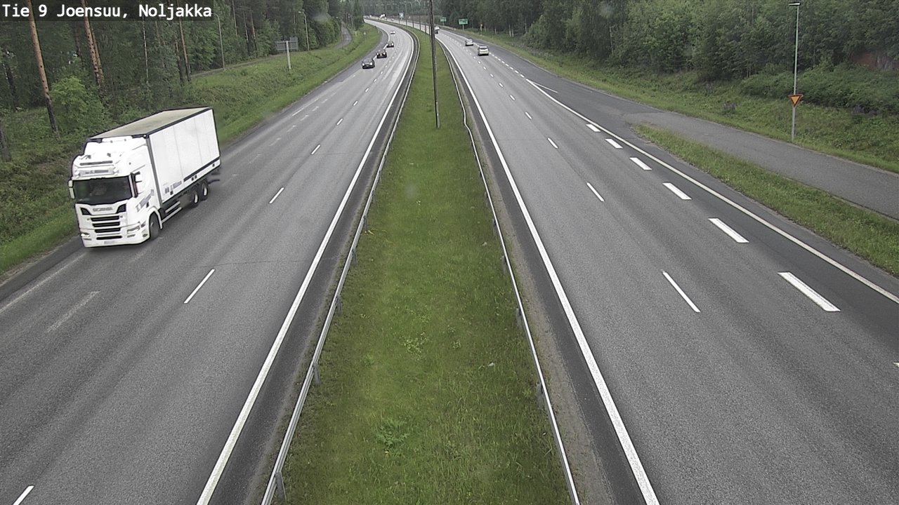 Weather Camera Image Road 9 Joensuu, Noljakka, Joensuu, Pohjois-Karjala