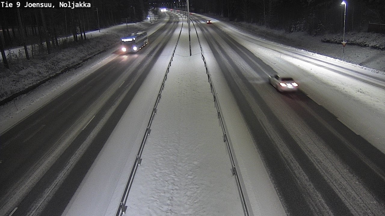 Weather Camera Image Väg 9 Joensuu, Noljakka, Joensuu, Pohjois-Karjala