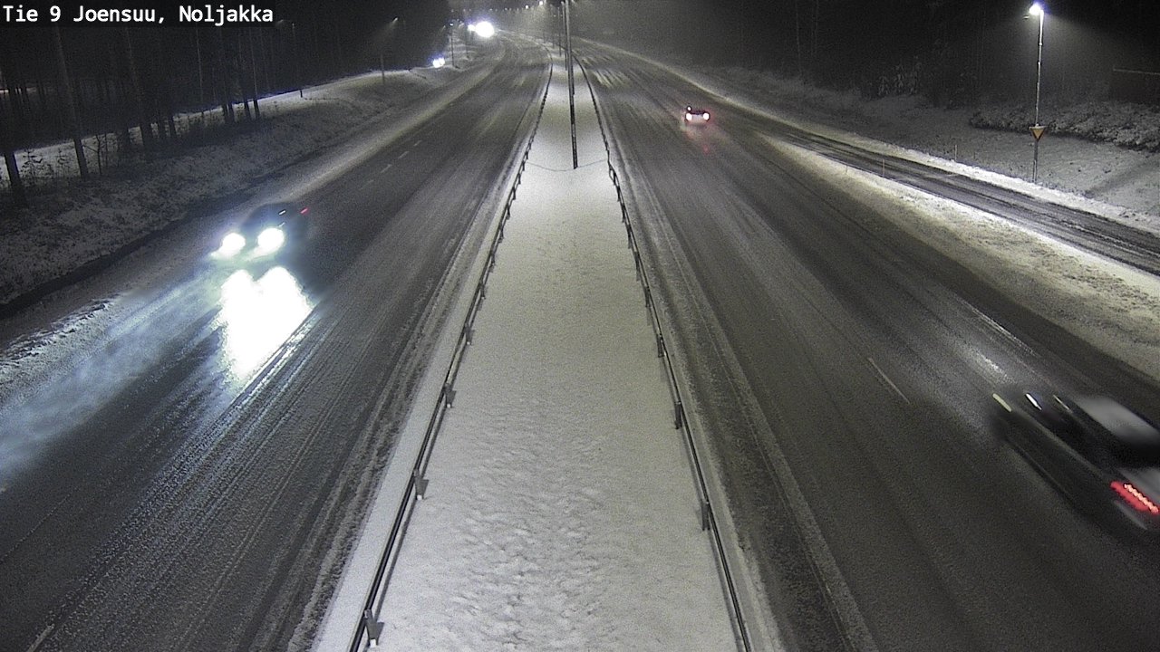 Weather Camera Image Väg 9 Joensuu, Noljakka, Joensuu, Pohjois-Karjala