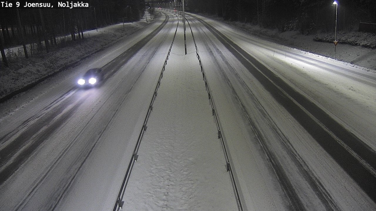 Weather Camera Image Väg 9 Joensuu, Noljakka, Joensuu, Pohjois-Karjala