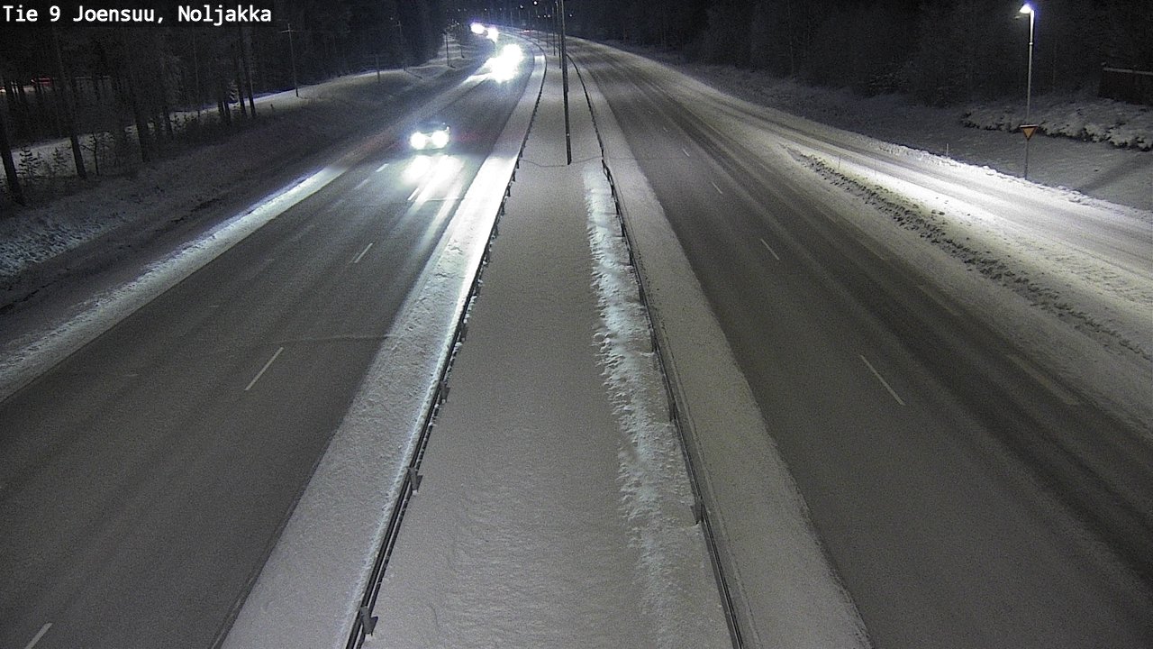 Weather Camera Image Väg 9 Joensuu, Noljakka, Joensuu, Pohjois-Karjala
