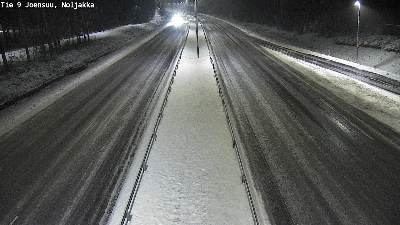 Weather Camera Image Väg 9 Joensuu, Noljakka, Joensuu, Pohjois-Karjala
