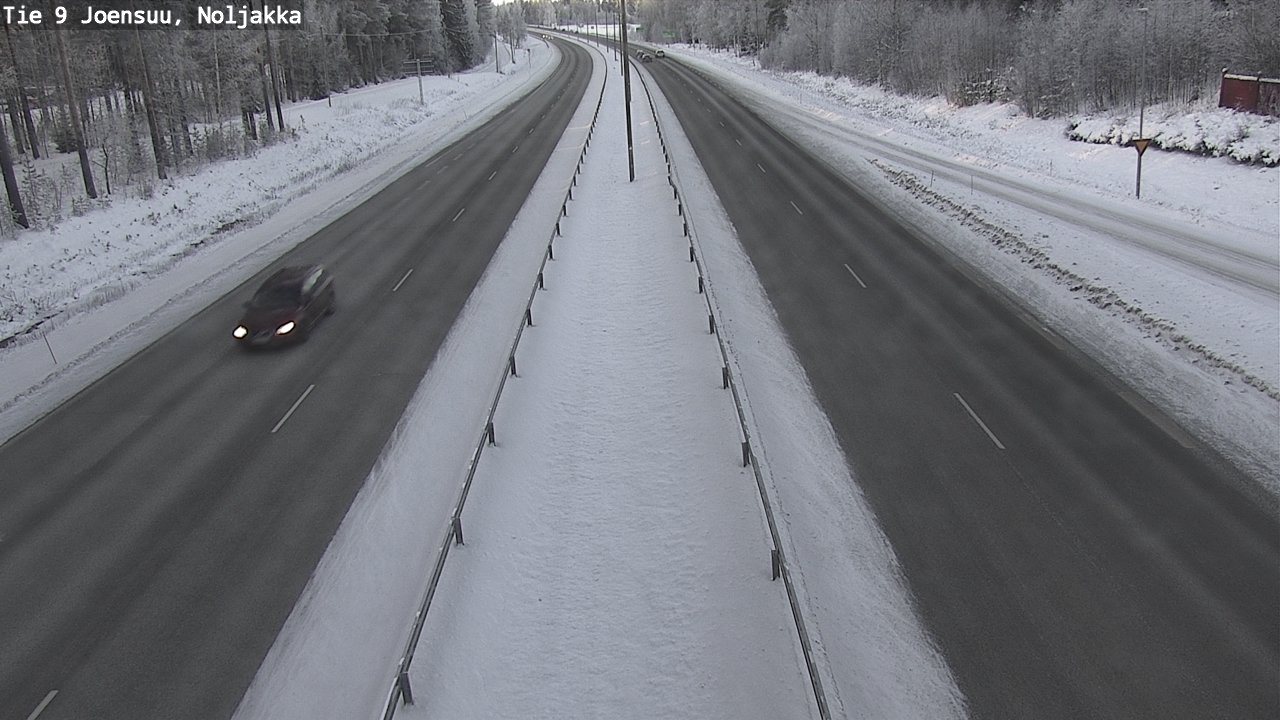 Weather Camera Image Väg 9 Joensuu, Noljakka, Joensuu, Pohjois-Karjala