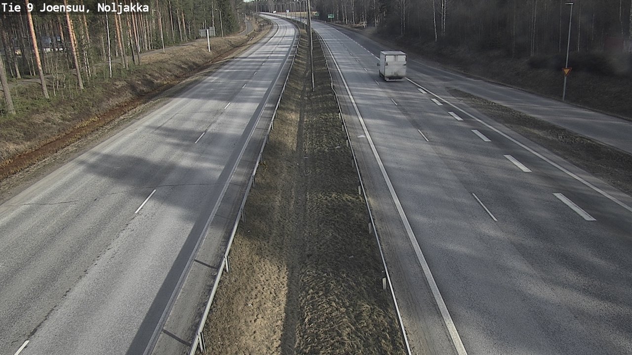 Weather Camera Image Väg 9 Joensuu, Noljakka, Joensuu, Pohjois-Karjala