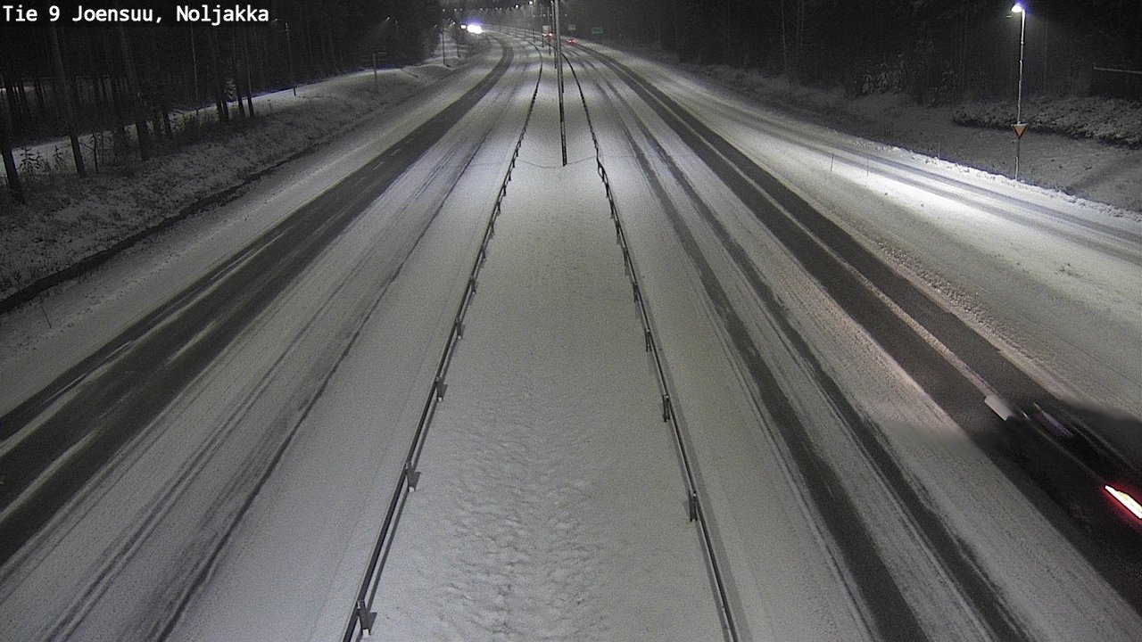 Weather Camera Image Väg 9 Joensuu, Noljakka, Joensuu, Pohjois-Karjala