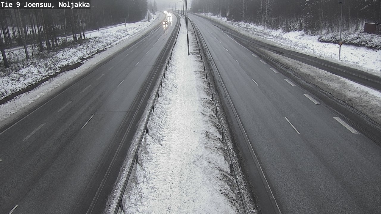Weather Camera Image Väg 9 Joensuu, Noljakka, Joensuu, Pohjois-Karjala