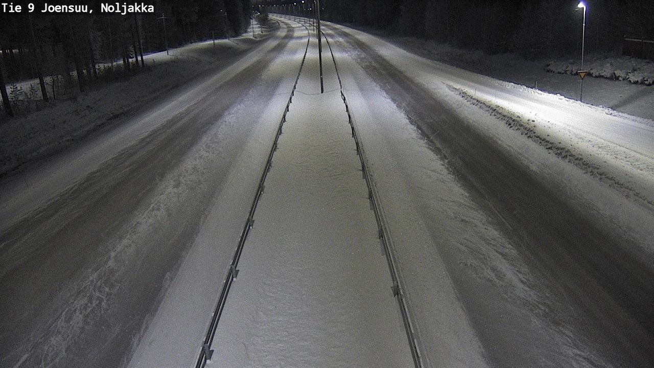 Weather Camera Image Väg 9 Joensuu, Noljakka, Joensuu, Pohjois-Karjala