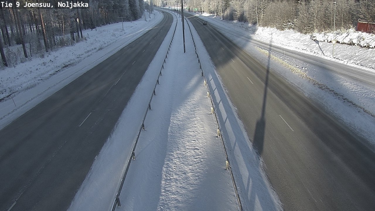 Weather Camera Image Väg 9 Joensuu, Noljakka, Joensuu, Pohjois-Karjala