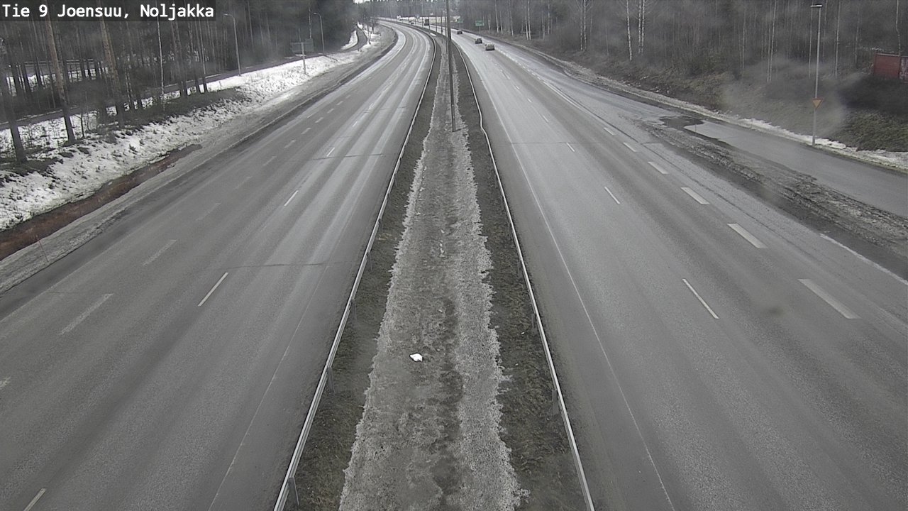 Weather Camera Image Väg 9 Joensuu, Noljakka, Joensuu, Pohjois-Karjala