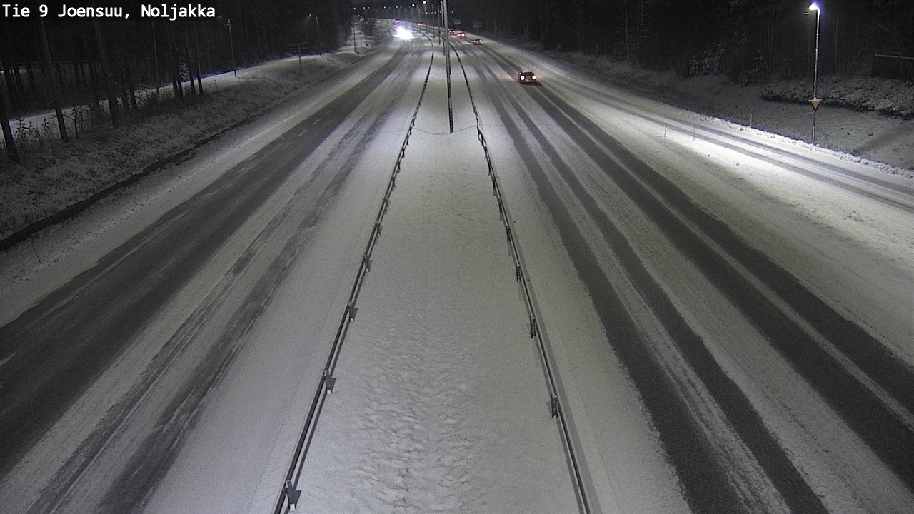 Weather Camera Image Väg 9 Joensuu, Noljakka, Joensuu, Pohjois-Karjala