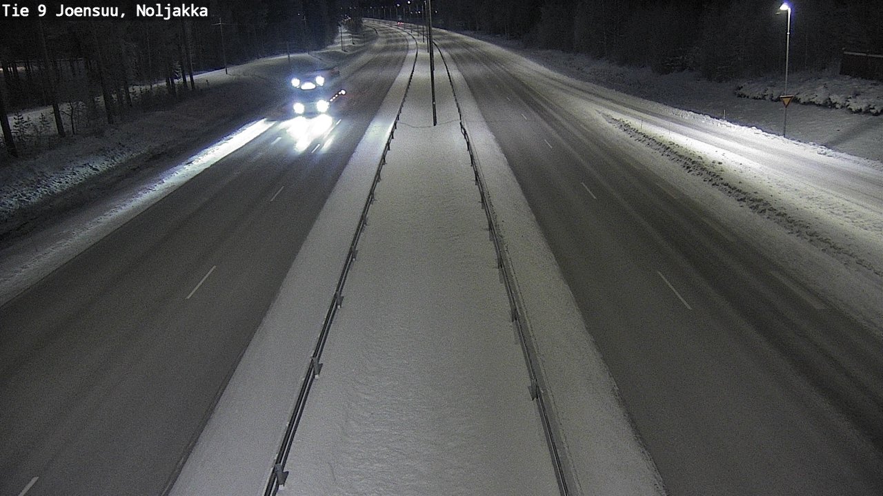 Weather Camera Image Väg 9 Joensuu, Noljakka, Joensuu, Pohjois-Karjala