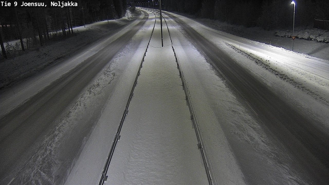 Weather Camera Image Väg 9 Joensuu, Noljakka, Joensuu, Pohjois-Karjala