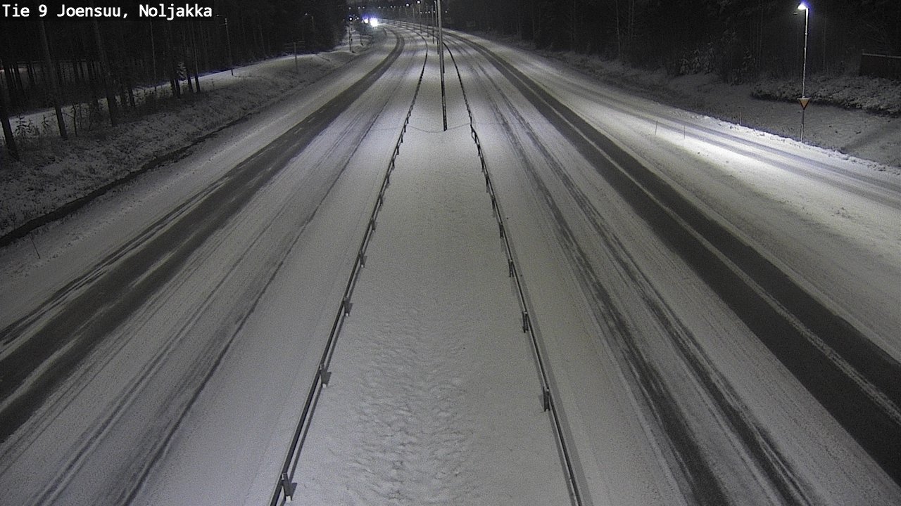 Weather Camera Image Väg 9 Joensuu, Noljakka, Joensuu, Pohjois-Karjala