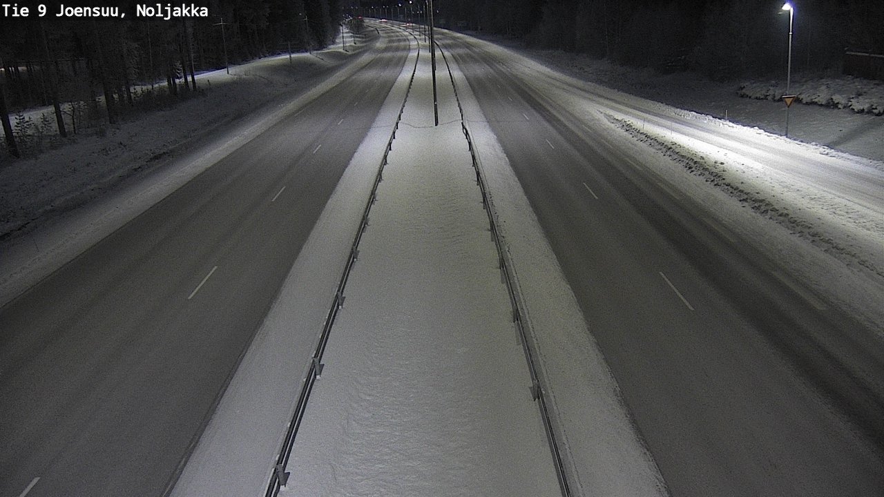 Weather Camera Image Väg 9 Joensuu, Noljakka, Joensuu, Pohjois-Karjala