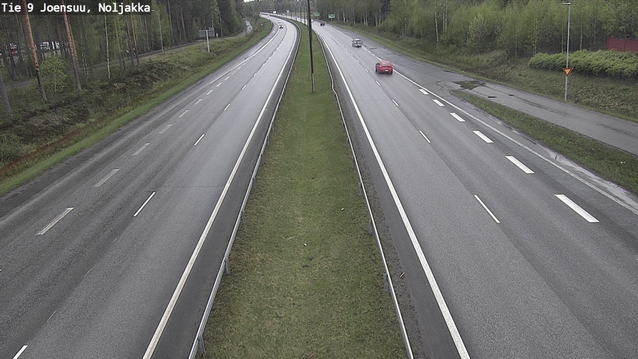 Weather Camera Image Väg 9 Joensuu, Noljakka, Joensuu, Pohjois-Karjala