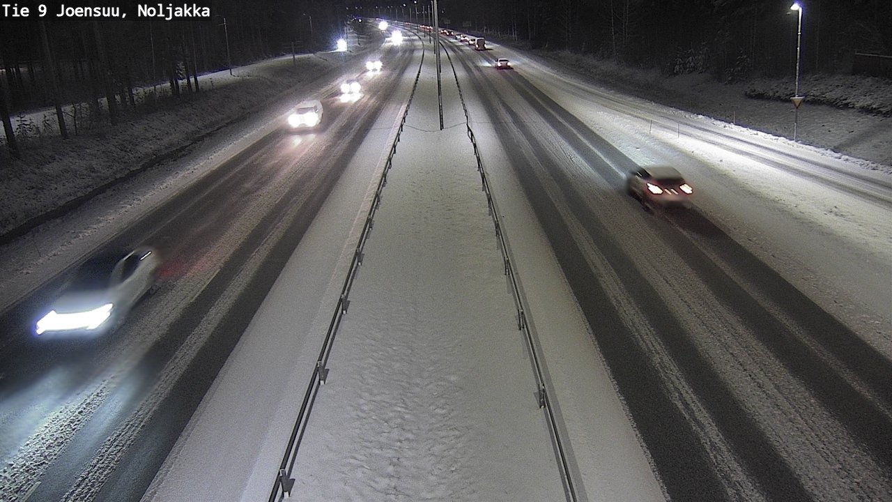 Weather Camera Image Väg 9 Joensuu, Noljakka, Joensuu, Pohjois-Karjala