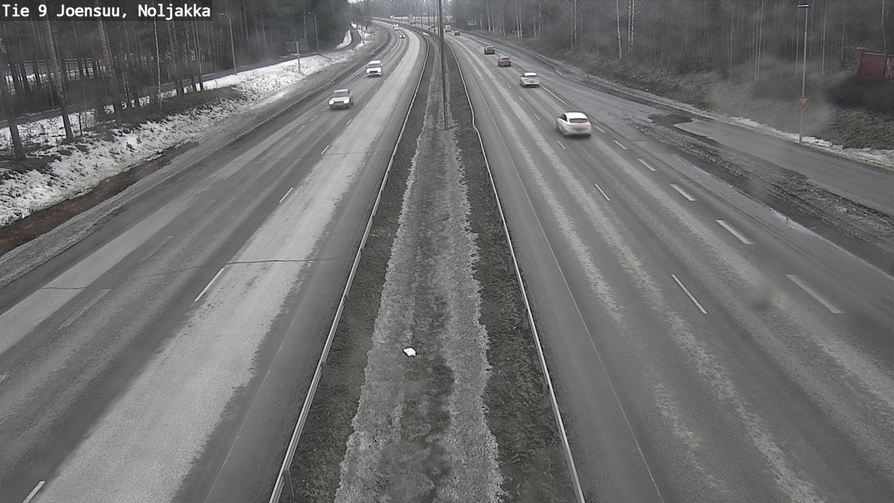Weather Camera Image Road 9 Joensuu, Noljakka, Joensuu, Pohjois-Karjala