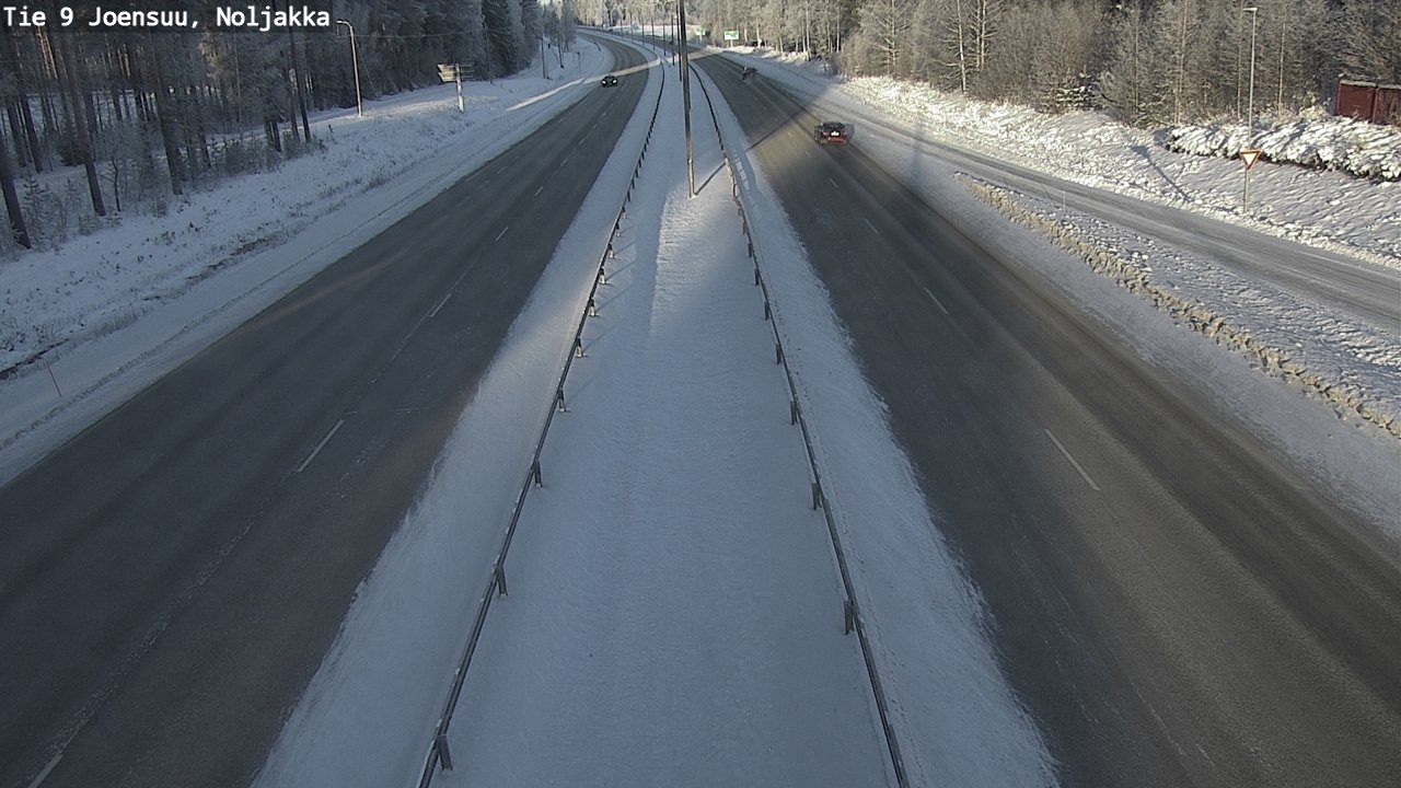 Weather Camera Image Väg 9 Joensuu, Noljakka, Joensuu, Pohjois-Karjala