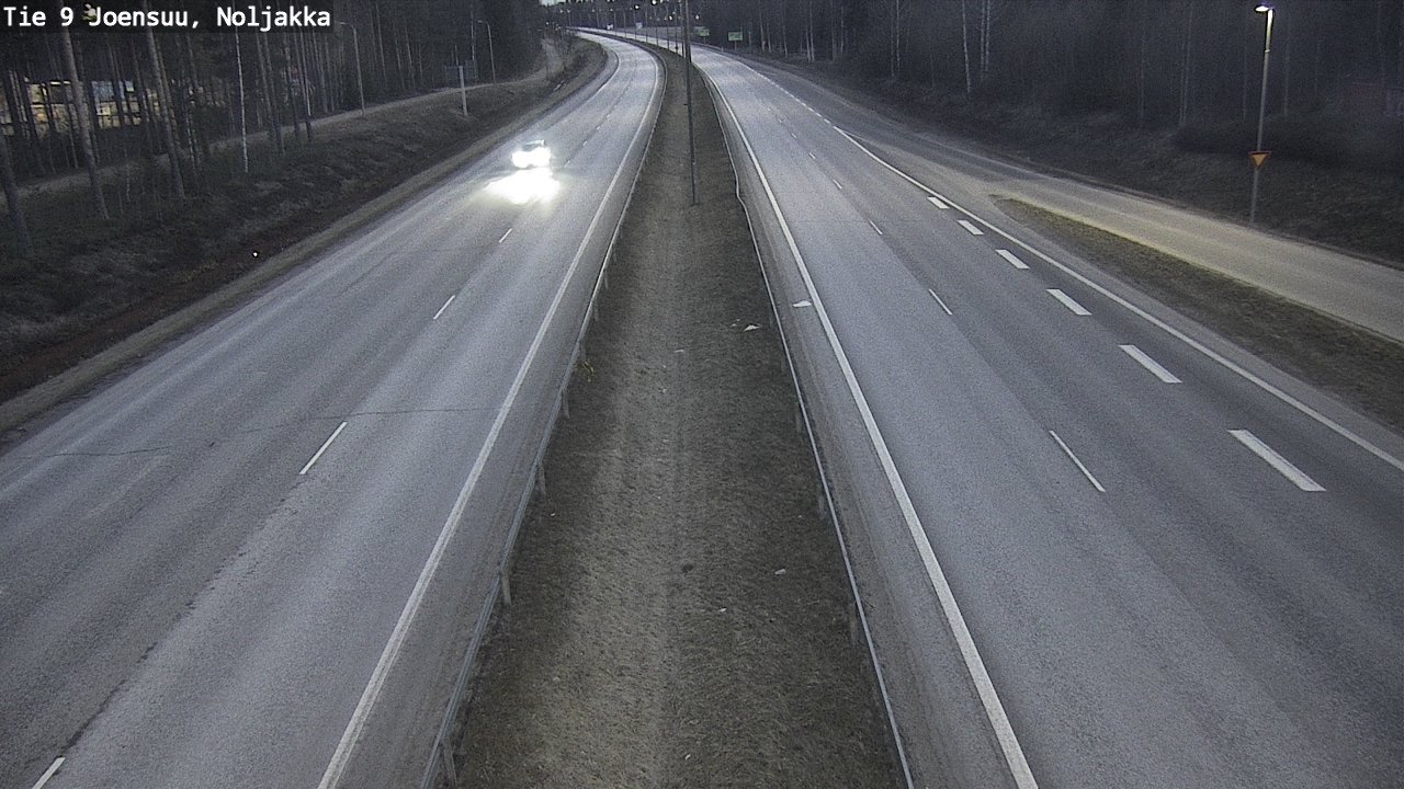 Weather Camera Image Väg 9 Joensuu, Noljakka, Joensuu, Pohjois-Karjala