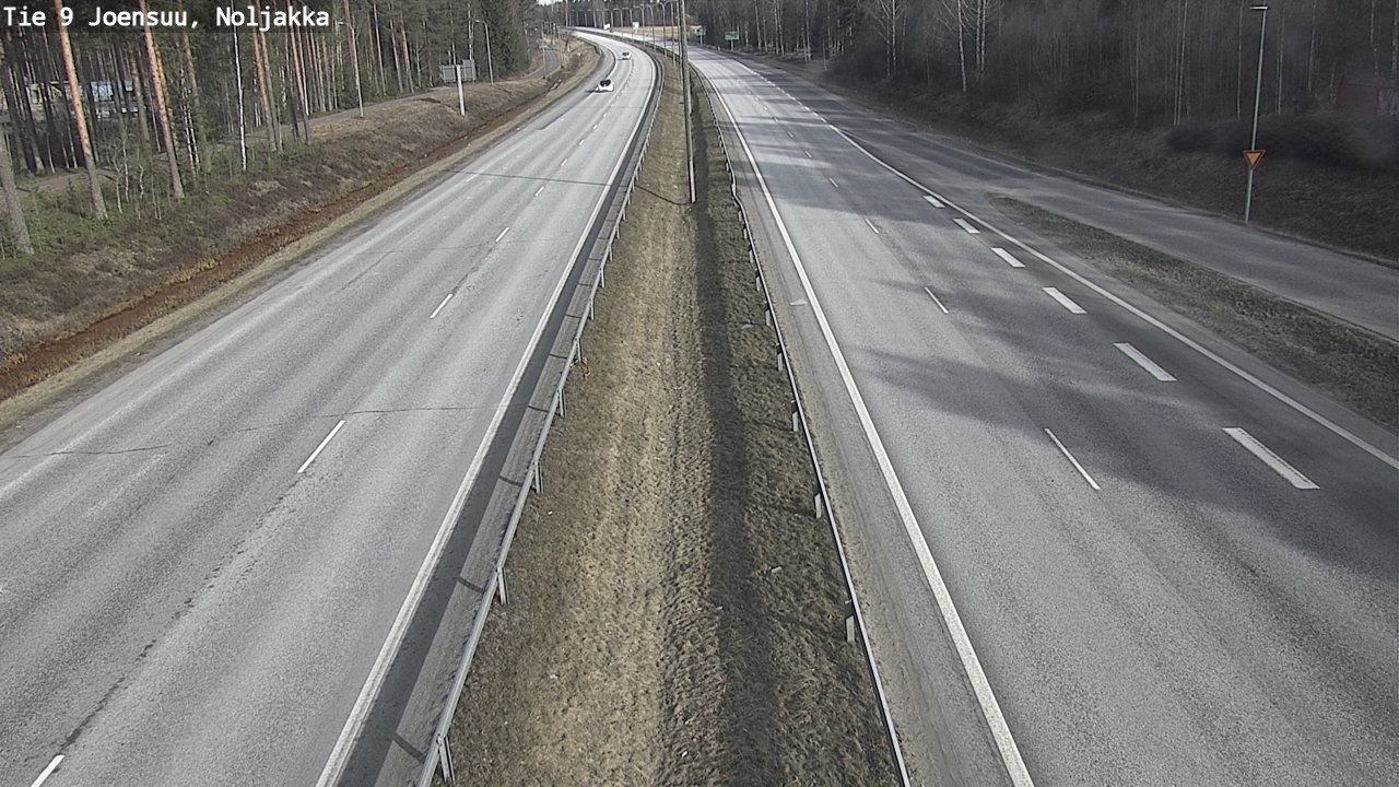 Weather Camera Image Väg 9 Joensuu, Noljakka, Joensuu, Pohjois-Karjala