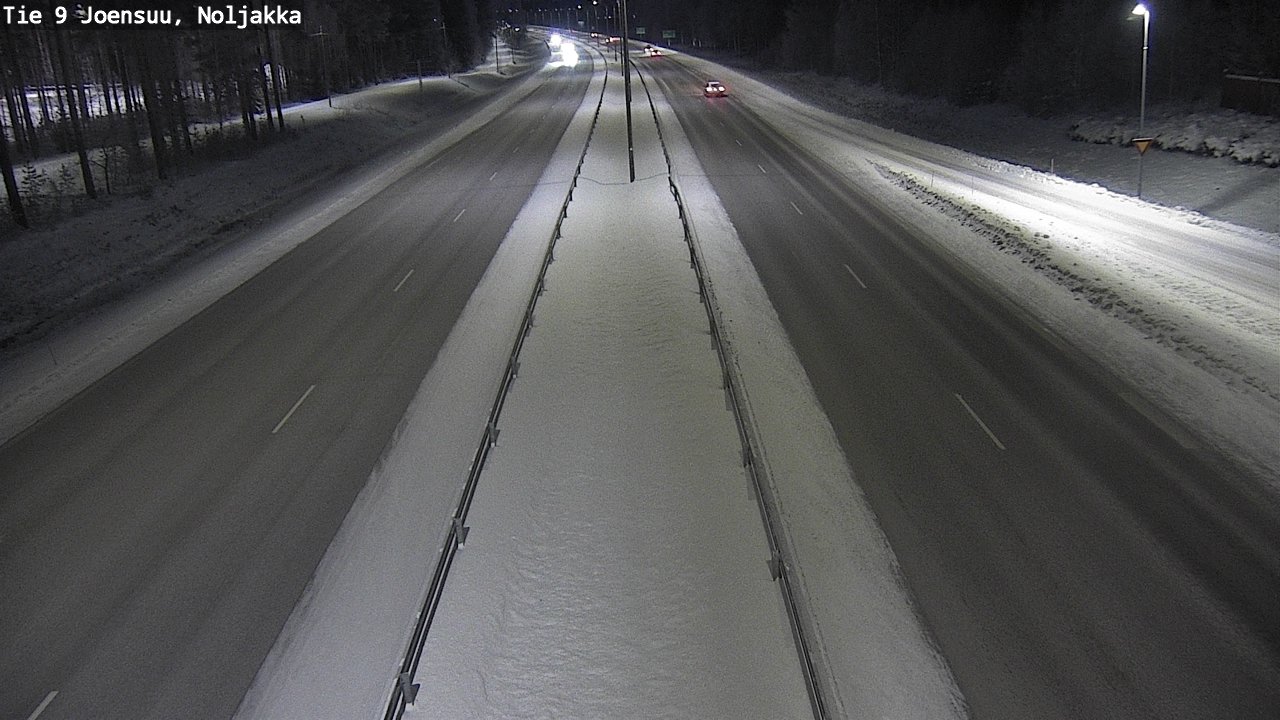 Weather Camera Image Väg 9 Joensuu, Noljakka, Joensuu, Pohjois-Karjala