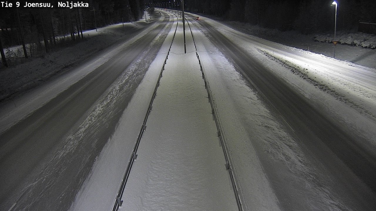 Weather Camera Image Väg 9 Joensuu, Noljakka, Joensuu, Pohjois-Karjala