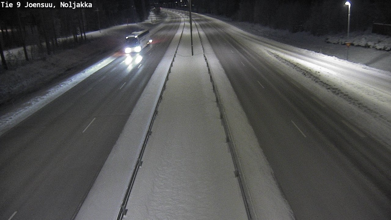 Weather Camera Image Väg 9 Joensuu, Noljakka, Joensuu, Pohjois-Karjala