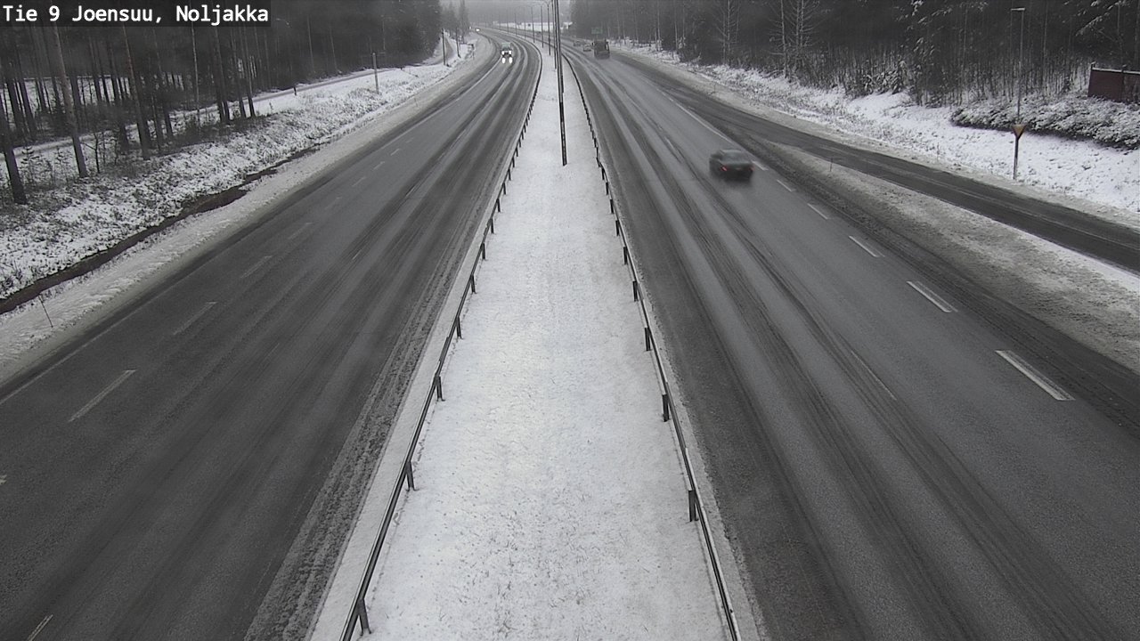 Weather Camera Image Väg 9 Joensuu, Noljakka, Joensuu, Pohjois-Karjala