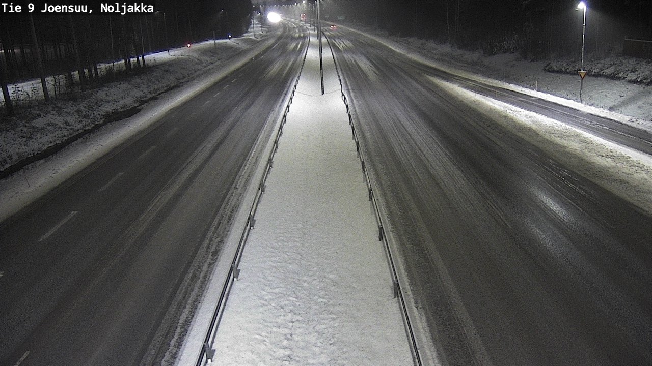 Weather Camera Image Väg 9 Joensuu, Noljakka, Joensuu, Pohjois-Karjala