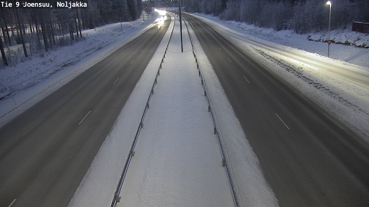 Weather Camera Image Väg 9 Joensuu, Noljakka, Joensuu, Pohjois-Karjala