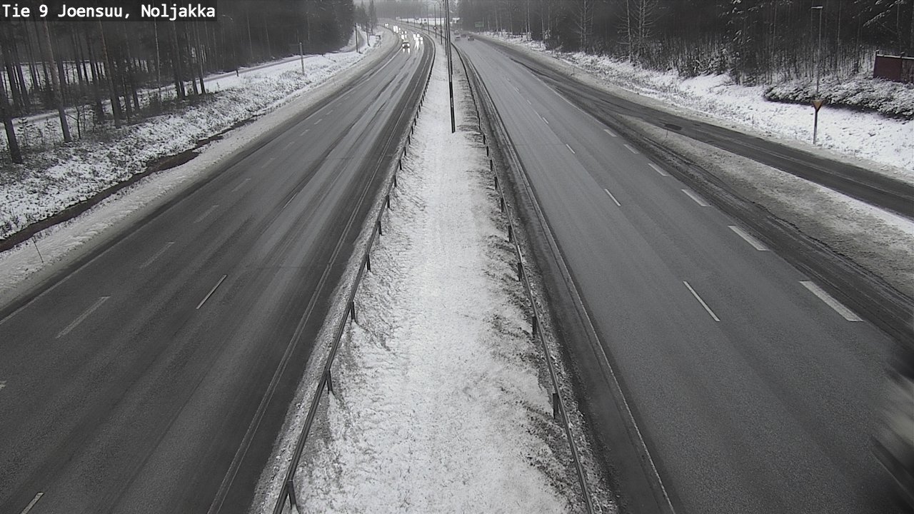 Weather Camera Image Väg 9 Joensuu, Noljakka, Joensuu, Pohjois-Karjala