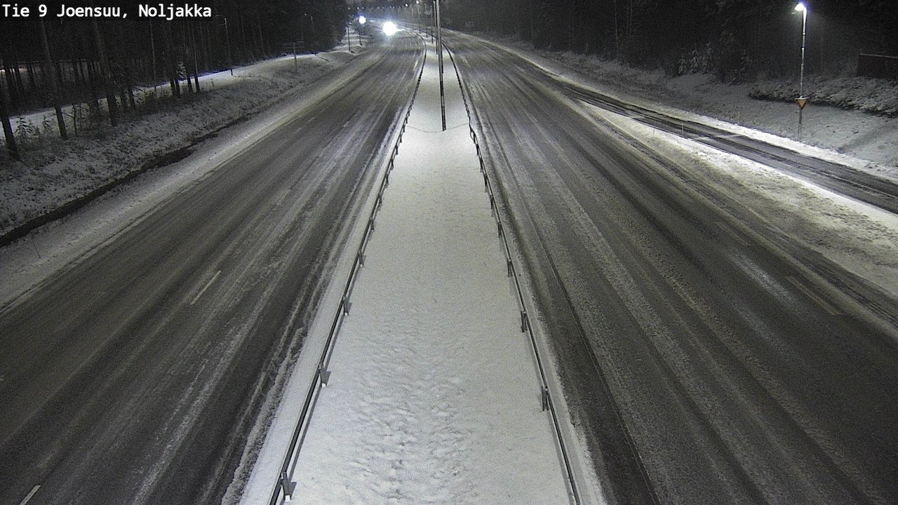 Weather Camera Image Väg 9 Joensuu, Noljakka, Joensuu, Pohjois-Karjala