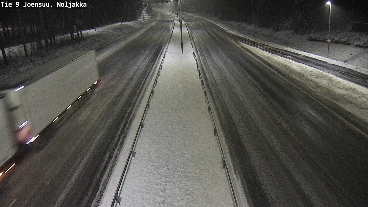 Weather Camera Image Väg 9 Joensuu, Noljakka, Joensuu, Pohjois-Karjala