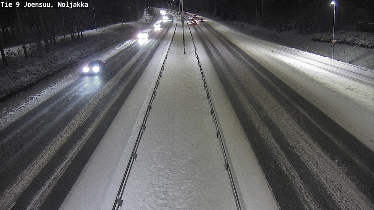 Weather Camera Image Väg 9 Joensuu, Noljakka, Joensuu, Pohjois-Karjala