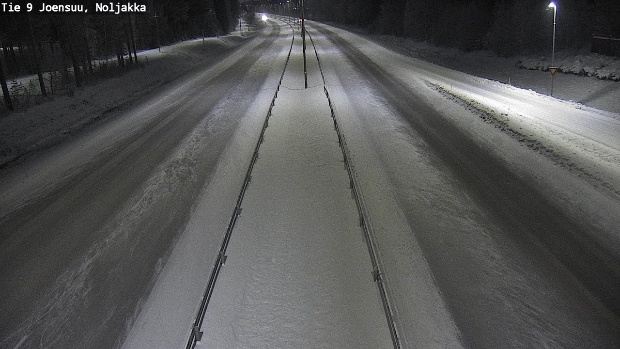 Weather Camera Image Väg 9 Joensuu, Noljakka, Joensuu, Pohjois-Karjala