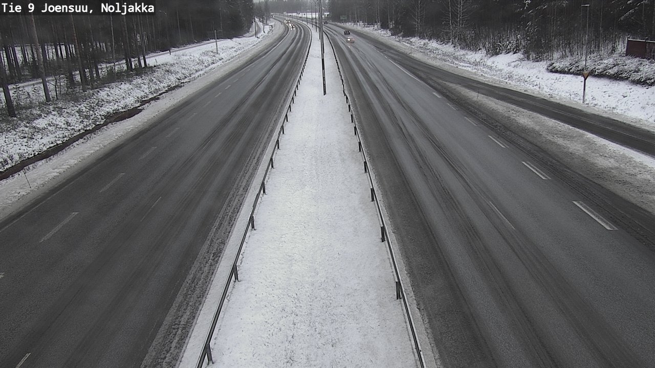 Weather Camera Image Väg 9 Joensuu, Noljakka, Joensuu, Pohjois-Karjala