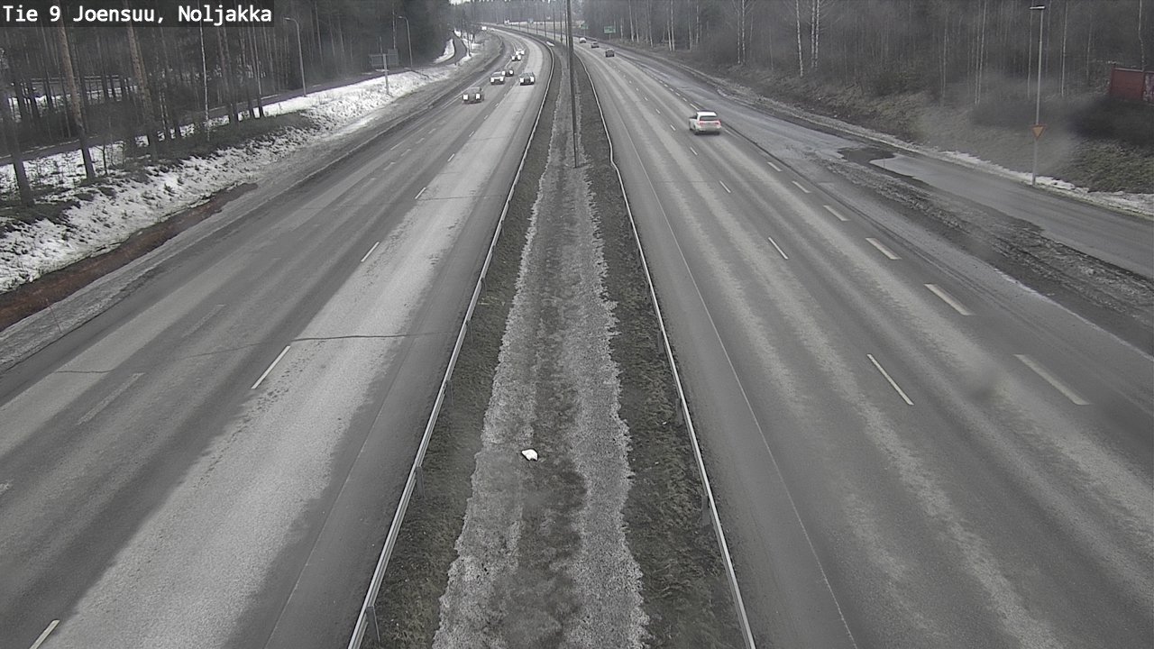 Weather Camera Image Road 9 Joensuu, Noljakka, Joensuu, Pohjois-Karjala