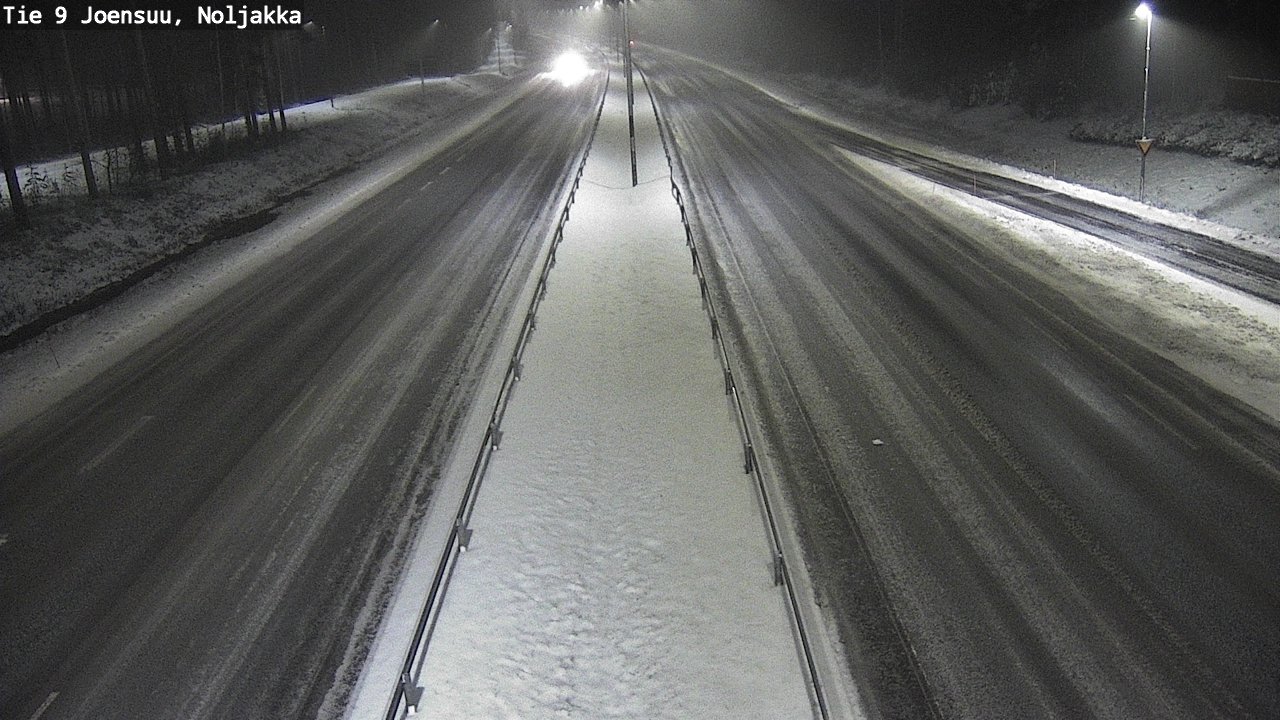 Weather Camera Image Väg 9 Joensuu, Noljakka, Joensuu, Pohjois-Karjala