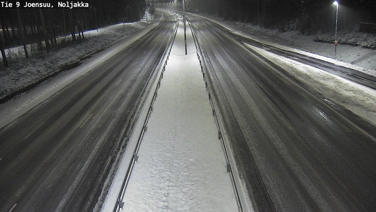 Weather Camera Image Väg 9 Joensuu, Noljakka, Joensuu, Pohjois-Karjala